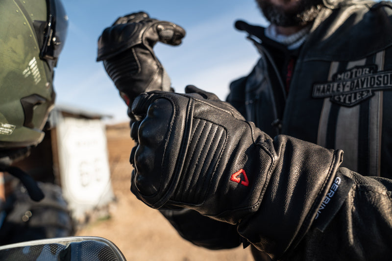 Heated gear for motorcycle riding