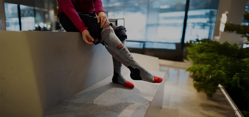 Battery heated socks