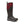 Muck Boot Company tall black and burgundy rubber boot with Vibram sole
