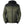 ActionHeat olive green and black hooded puffer jacket with front zipper and chest pocket