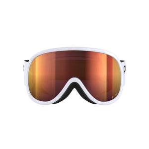 POC Retina Ski Goggles Partly Sunny Orange Lens - Hydrogen White Frame