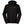 California Heat black softshell hooded jacket with orange zipper accents