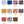 Chill-Its pattern swatches including denim blue stars and stripes camo barbed wire flags western skulls and flames