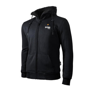 Black Gobi Heat zip up hooded sweatshirt with front pockets