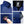 ActionHeat womens medium blue heated jacket details showing collar, brand label, power button, and battery pack