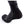Black and grey Thermic heated sock on a foot