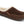 Acorn brown suede slipper with white fleece lining and textured rubber sole