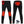 ActionHeat black heated base layer pants showing heating element locations and battery pack