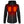 ActionHeat women's black hooded heated jacket with glowing orange chest heating elements