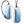 Two blue and white Ocoopa hand warmers with black lanyards and water droplets on the surface