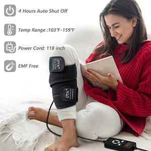 UTK Jade Far Infrared Heating Therapy Pad for Pain Relief for Wrist, Elbow, Leg, and Arm - 47 X 2.4"
