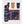 Blue water bottle with two cups and a mountain print roll up utensil case