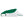 White and green Mission athletic visor with perforated side panels and adjustable strap
