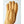 Hestra tan leather glove with brown wool lining