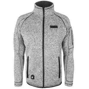 ActionHeat grey marl fleece jacket with full zip and black trim