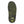Neos shoe insole with yellow topographic map pattern on black background