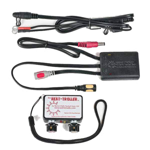 Warm and Safe Heated Gear dual remote Heat-Troller controller with cables and connectors