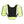 High visibility neon yellow running vest with black mesh back panel and side pockets