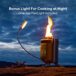 BioLite CampStove Complete Cook Kit - Portable Wood Cooking System