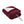 Serta burgundy heated throw blanket with white sherpa lining and remote control