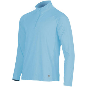 Light blue Fieldsheer long sleeve quarter zip pullover