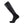 Therm-ic grey and black heated knee high sock with battery attachment snaps