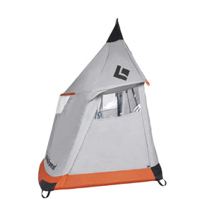 Black Diamond grey and orange single person pyramid tent