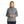 Woman wearing a Venture Heat grey heathered long sleeve quarter zip heated pullover