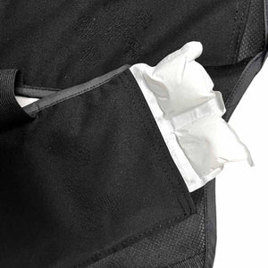 Oro Sports black fabric wrap with white ice pack insert