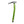 Black Diamond green ice axe with curved shaft and black head