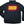 Back view of black Volt heated puffer jacket with glowing yellow heating element panel