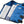TechKewl blue cooling vest with white mesh interior pockets