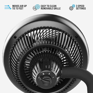 Vornado 623 Mid-Size Whole Room Air Circulator Fan - Black