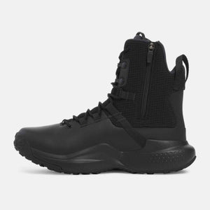 Under Armour black tactical side zip boot
