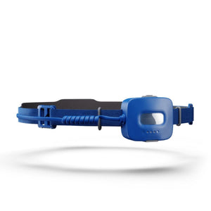 Blue LED headlamp with adjustable elastic strap