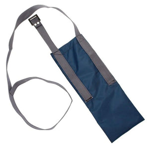 Polar Products blue rectangular cooling pack with grey adjustable shoulder strap