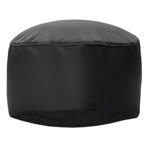 Black mesh skull cap