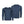 Mobile Warming blue long sleeve crew neck base layer shirt front and back view