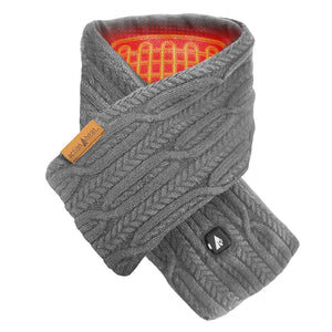 Open Box ActionHeat 7V Battery Heated Cable Knit Wrap Scarf