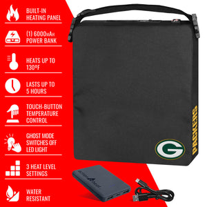 ActionHeat Green Bay Packers 5V Battery Heated Seat Cushion