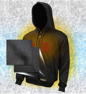 Dewalt 12V/20V MAX Cordless Lithium-Ion Heated Hoodie - Black (Hoodie & Adapter Only)