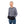 Man wearing a black waist pouch with hand warmer pockets