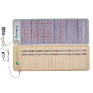 Two HealthyLine infrared therapy mats with controllers