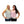 Two women wearing Polar Products cooling vests in light blue and pink