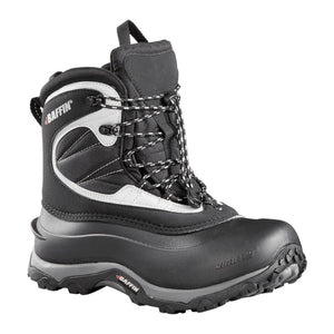 Baffin black and grey insulated winter boot with lace up closure