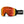 Smith ski goggles with black frame and orange mirrored lens