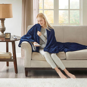 Woolrich Heated Plush to Berber Throw - 60"W x 70"L