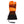 Mobile Warming orange and black heated mitten with visible heating elements