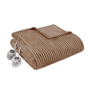 Serta Heated Corded Plush Blanket - King