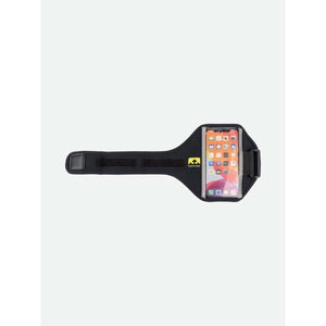 Nathan black smartphone running armband with clear touch screen window